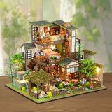 Maxbell DIY Wooden Miniature Dollhouse Creative with Funiture for Birthday Gift Kids