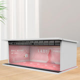 Maxbell 1:64 Scale Diecast Wheels Display Case Layout for Diecast Car Action Figures lady