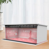 Maxbell 1:64 Scale Diecast Wheels Display Case Layout for Diecast Car Action Figures lady