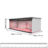 Maxbell 1:64 Scale Diecast Wheels Display Case Layout for Diecast Car Action Figures lady