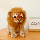 Maxbell Stuffed Animal Lion Cute Cuddly Children Plush Doll for Festival Nursery Toy 20cm