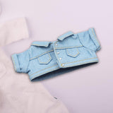 Maxbell 17cm Doll Clothes Removable Dress up Trendy Making Handmade Gift Doll Outfit blue