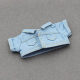 Maxbell 17cm Doll Clothes Removable Dress up Trendy Making Handmade Gift Doll Outfit blue