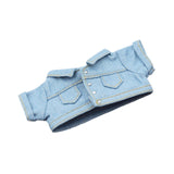 Maxbell 17cm Doll Clothes Removable Dress up Trendy Making Handmade Gift Doll Outfit blue