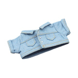 Maxbell 17cm Doll Clothes Removable Dress up Trendy Making Handmade Gift Doll Outfit blue