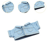 Maxbell 17cm Doll Clothes Removable Dress up Trendy Making Handmade Gift Doll Outfit blue