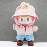 Maxbell 17cm Doll Clothes Removable Dress up Trendy Making Handmade Gift Doll Outfit blue