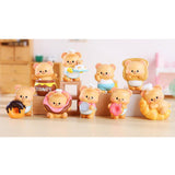 Maxbell 8Pcs Butter Bear Action Figures Unique Desktop Decor Collectible Girls Teens