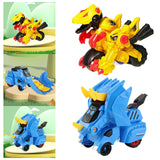 Maxbell Transform Dino Toy Early Educational Toy Playing Fun for Children 4-6 Preschool yellow