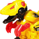 Maxbell Transform Dino Toy Early Educational Toy Playing Fun for Children 4-6 Preschool yellow