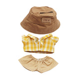 Maxbell Mini 6 inch Doll Clothes Set Doll Clothes for Kids Pendant Doll Age 5-7 8-10 khaki