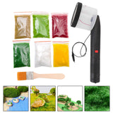 Maxbell Static Flocking Machine Train Model Flocking for Diorama Architectural Model 6 Bags Grass Powder