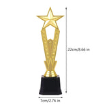 Maxbell Star Trophy Award Decoration Winning Prizes for Soccer Classroom Tournaments 22cm