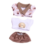 Maxbell Doll T Shirt Coat and Shorts Dress up Doll Clothes for 15cm Doll Girls Dolls 3 Pieces