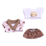 Maxbell Doll T Shirt Coat and Shorts Dress up Doll Clothes for 15cm Doll Girls Dolls 3 Pieces