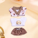 Maxbell Doll T Shirt Coat and Shorts Dress up Doll Clothes for 15cm Doll Girls Dolls 3 Pieces