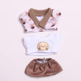 Maxbell Doll T Shirt Coat and Shorts Dress up Doll Clothes for 15cm Doll Girls Dolls 3 Pieces