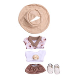 Maxbell Doll T Shirt Coat and Shorts Dress up Doll Clothes for 15cm Doll Girls Dolls with Hat Shoes