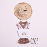 Maxbell Doll T Shirt Coat and Shorts Dress up Doll Clothes for 15cm Doll Girls Dolls with Hat Shoes