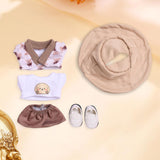 Maxbell Doll T Shirt Coat and Shorts Dress up Doll Clothes for 15cm Doll Girls Dolls with Hat Shoes