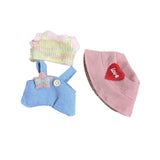 Maxbell 2xDoll Clothes for 15cm Plush Doll Stylish Stuffed Animals Clothes DIY Cartoon