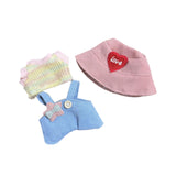 Maxbell 2xDoll Clothes for 15cm Plush Doll Stylish Stuffed Animals Clothes DIY Cartoon