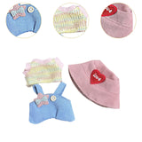 Maxbell 2xDoll Clothes for 15cm Plush Doll Stylish Stuffed Animals Clothes DIY Cartoon