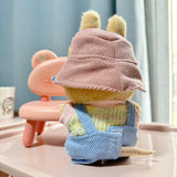 Maxbell 2xDoll Clothes for 15cm Plush Doll Stylish Stuffed Animals Clothes DIY Cartoon