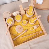 Maxbell 14x Wooden Sensory Bin Tools Sensory Toys for over 3 Years Old Kids Children