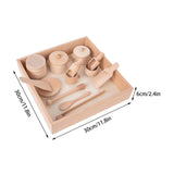 Maxbell 14x Wooden Sensory Bin Tools Sensory Toys for over 3 Years Old Kids Children