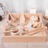 Maxbell 14x Wooden Sensory Bin Tools Sensory Toys for over 3 Years Old Kids Children