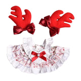 Maxbell Doll Clothes for 15cm Rabbit Plush Doll Stylish Photo Props Comfortable Cute elk skirt