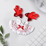 Maxbell Doll Clothes for 15cm Rabbit Plush Doll Stylish Photo Props Comfortable Cute elk skirt