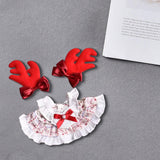 Maxbell Doll Clothes for 15cm Rabbit Plush Doll Stylish Photo Props Comfortable Cute elk skirt