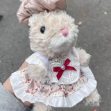 Maxbell Doll Clothes for 15cm Rabbit Plush Doll Stylish Photo Props Comfortable Cute elk skirt