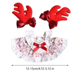 Maxbell Doll Clothes for 15cm Rabbit Plush Doll Stylish Photo Props Comfortable Cute elk skirt