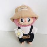 Maxbell Plush Doll Clothes for 15cm Fashion Soft DIY Dress up Plush Doll Accessories White