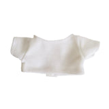 Maxbell Plush Doll Clothes for 15cm Fashion Soft DIY Dress up Plush Doll Accessories White