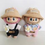 Maxbell Plush Doll Clothes for 15cm Fashion Soft DIY Dress up Plush Doll Accessories White