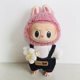 Maxbell Plush Doll Clothes for 15cm Fashion Soft DIY Dress up Plush Doll Accessories White