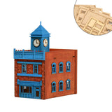 Maxbell 1/72 Wooden Architecture Kits 3D Wooden Puzzle Handmade Hobby Scene for Gift