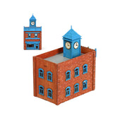 Maxbell 1/72 Wooden Architecture Kits 3D Wooden Puzzle Handmade Hobby Scene for Gift