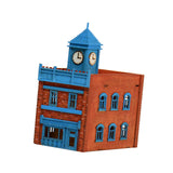 Maxbell 1/72 Wooden Architecture Kits 3D Wooden Puzzle Handmade Hobby Scene for Gift