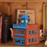 Maxbell 1/72 Wooden Architecture Kits 3D Wooden Puzzle Handmade Hobby Scene for Gift