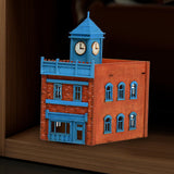 Maxbell 1/72 Wooden Architecture Kits 3D Wooden Puzzle Handmade Hobby Scene for Gift