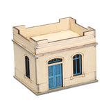 Maxbell 1/72 Wooden Architecture Kits 3D Puzzle Buildings DIY Kits for Dioramas Gift Single Room