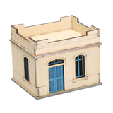 Maxbell 1/72 Wooden Architecture Kits 3D Puzzle Buildings DIY Kits for Dioramas Gift Single Room