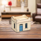 Maxbell 1/72 Wooden Architecture Kits 3D Puzzle Buildings DIY Kits for Dioramas Gift Single Room