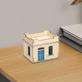 Maxbell 1/72 Wooden Architecture Kits 3D Puzzle Buildings DIY Kits for Dioramas Gift Single Room