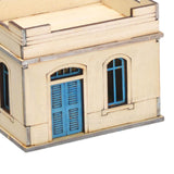 Maxbell 1/72 Wooden Architecture Kits 3D Puzzle Buildings DIY Kits for Dioramas Gift Single Room